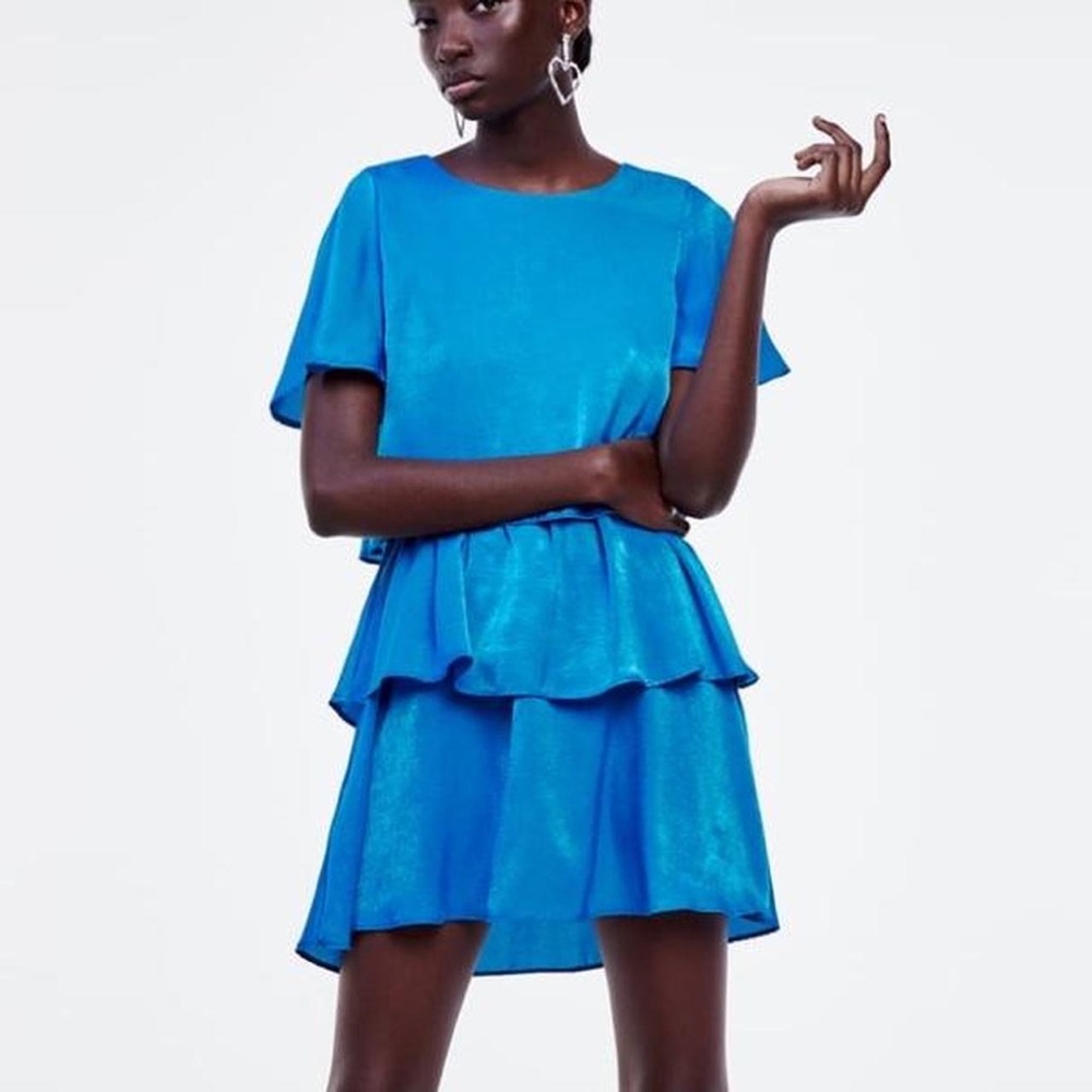NWT Zara satin effect dress